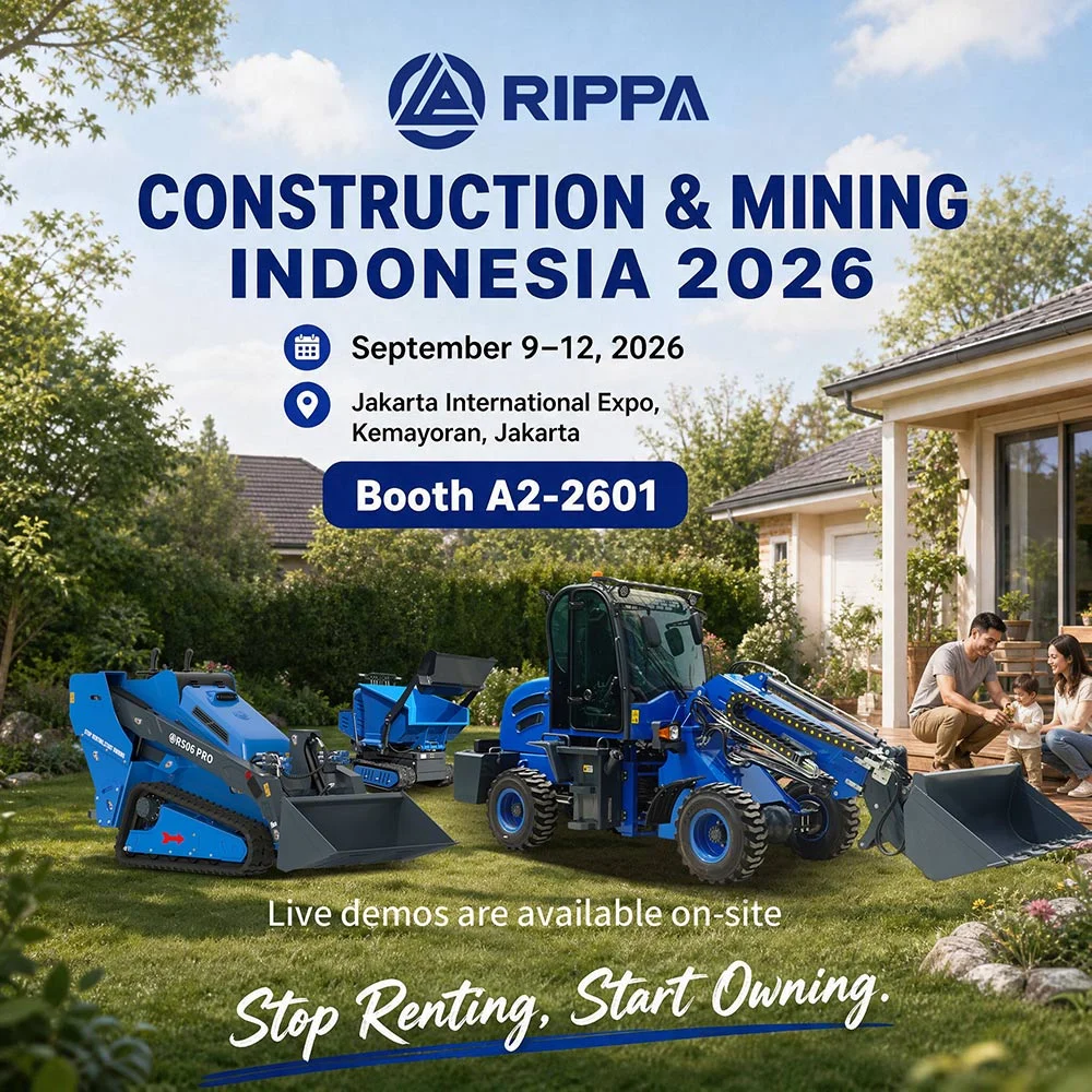 RIPPA Skid Steer Loaders at Construction & Mining Indonesia 2026: What Visitors Can Expect