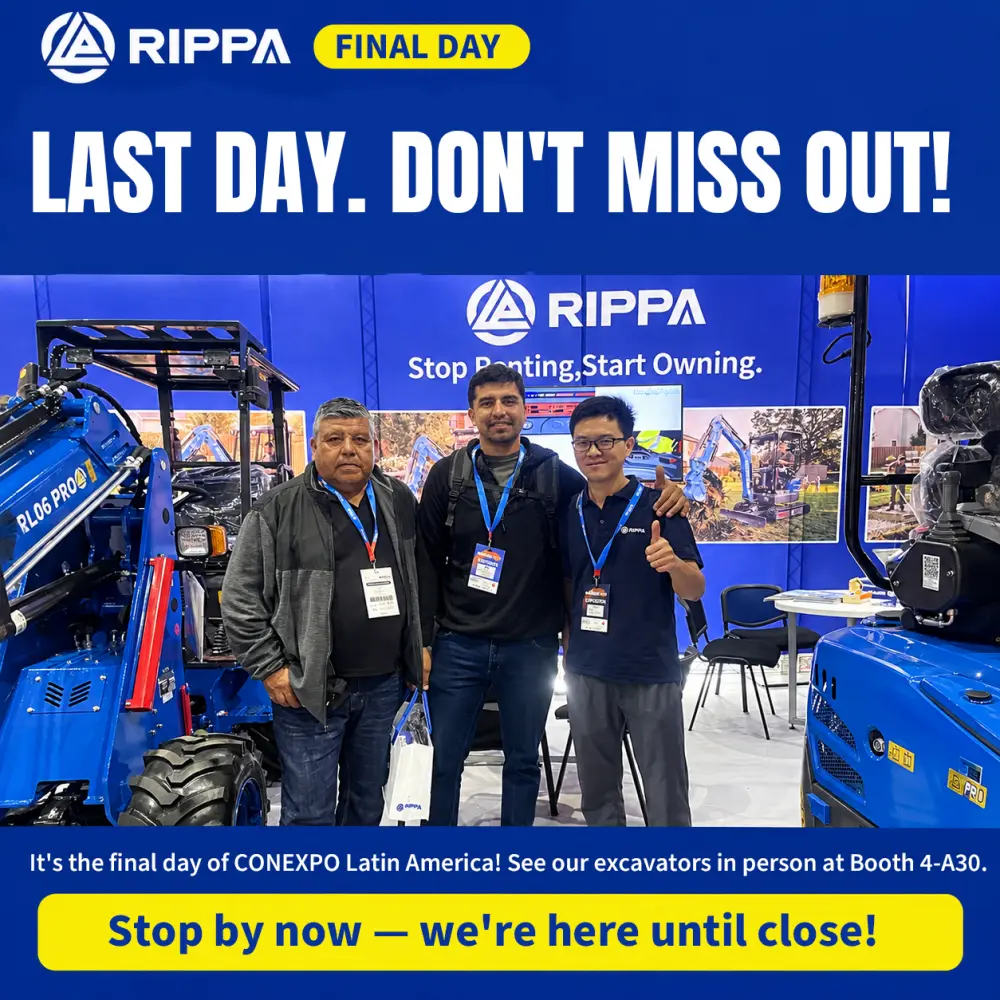 RIPPA at CONEXPO Latin America: Final Day to Explore Our Excavators